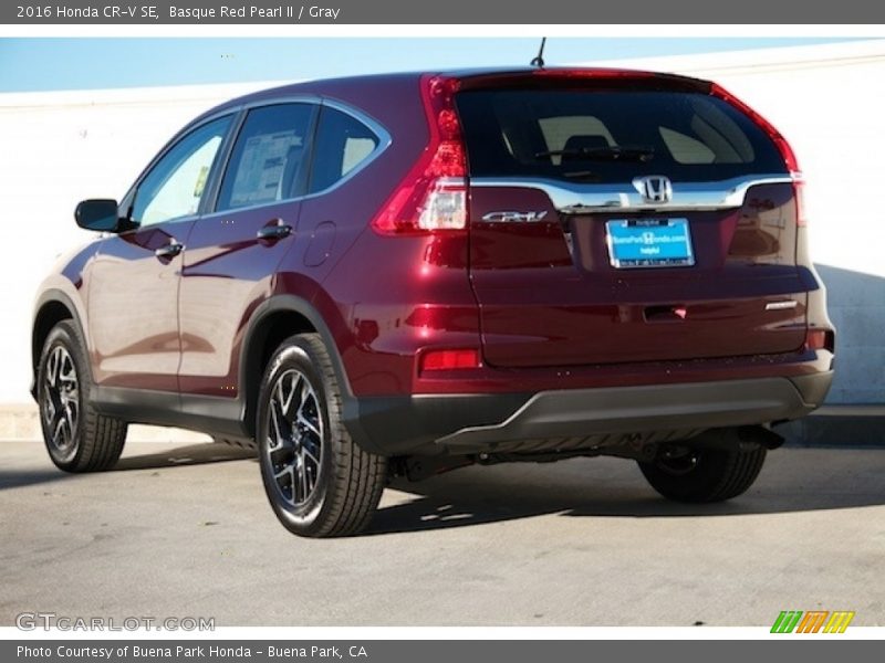 Basque Red Pearl II / Gray 2016 Honda CR-V SE