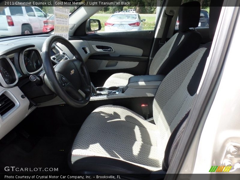 Gold Mist Metallic / Light Titanium/Jet Black 2011 Chevrolet Equinox LS
