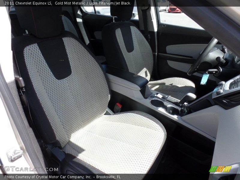 Gold Mist Metallic / Light Titanium/Jet Black 2011 Chevrolet Equinox LS