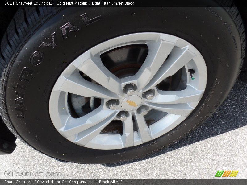 Gold Mist Metallic / Light Titanium/Jet Black 2011 Chevrolet Equinox LS