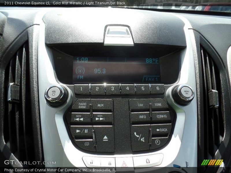 Gold Mist Metallic / Light Titanium/Jet Black 2011 Chevrolet Equinox LS