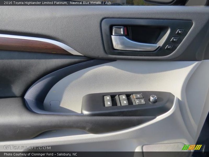 Nautical Blue Metallic / Ash 2016 Toyota Highlander Limited Platinum