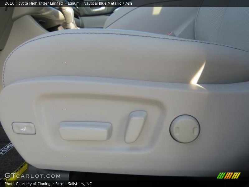 Nautical Blue Metallic / Ash 2016 Toyota Highlander Limited Platinum