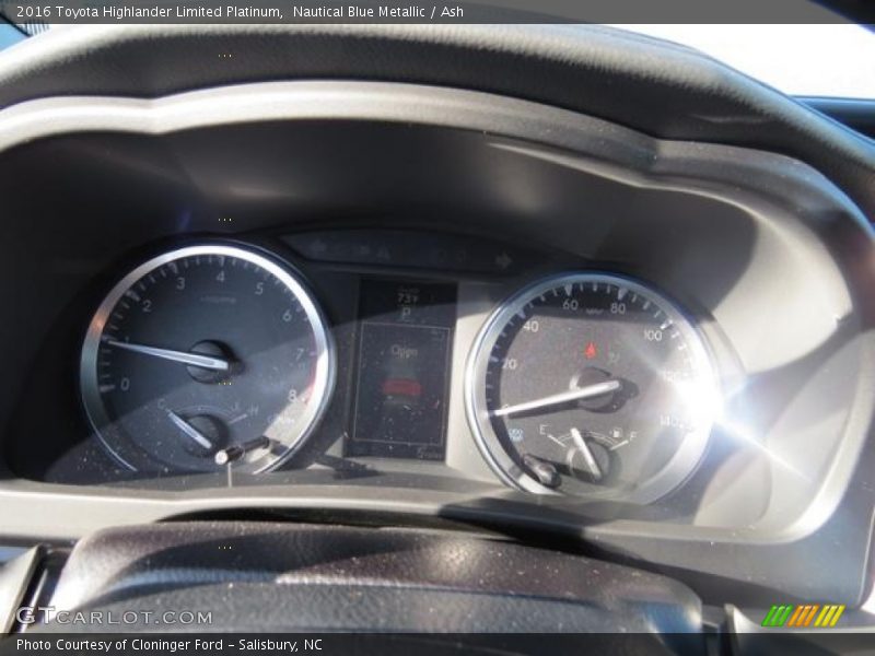 Nautical Blue Metallic / Ash 2016 Toyota Highlander Limited Platinum