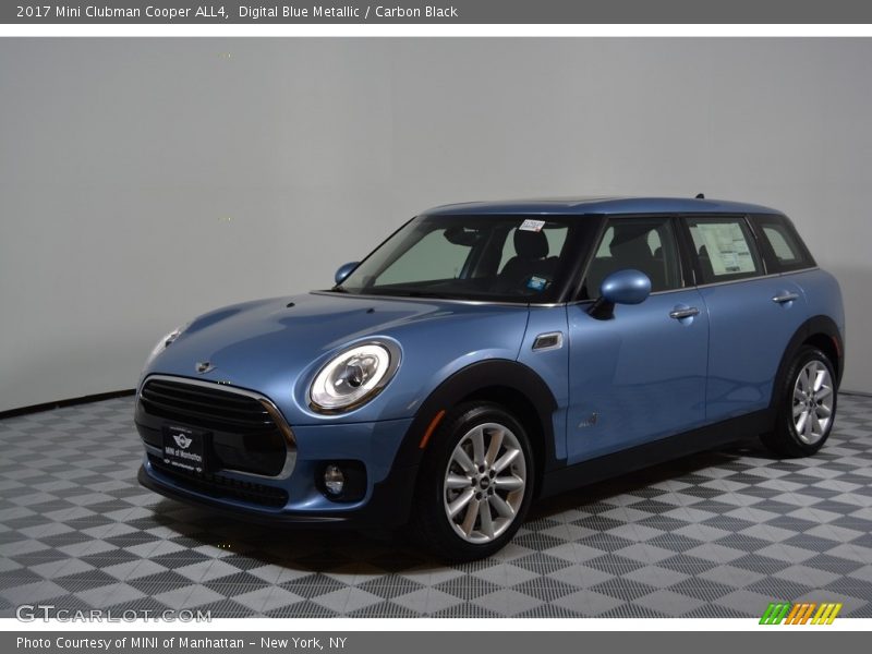 Digital Blue Metallic / Carbon Black 2017 Mini Clubman Cooper ALL4