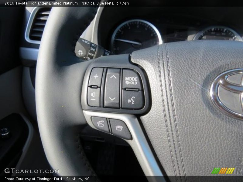 Nautical Blue Metallic / Ash 2016 Toyota Highlander Limited Platinum
