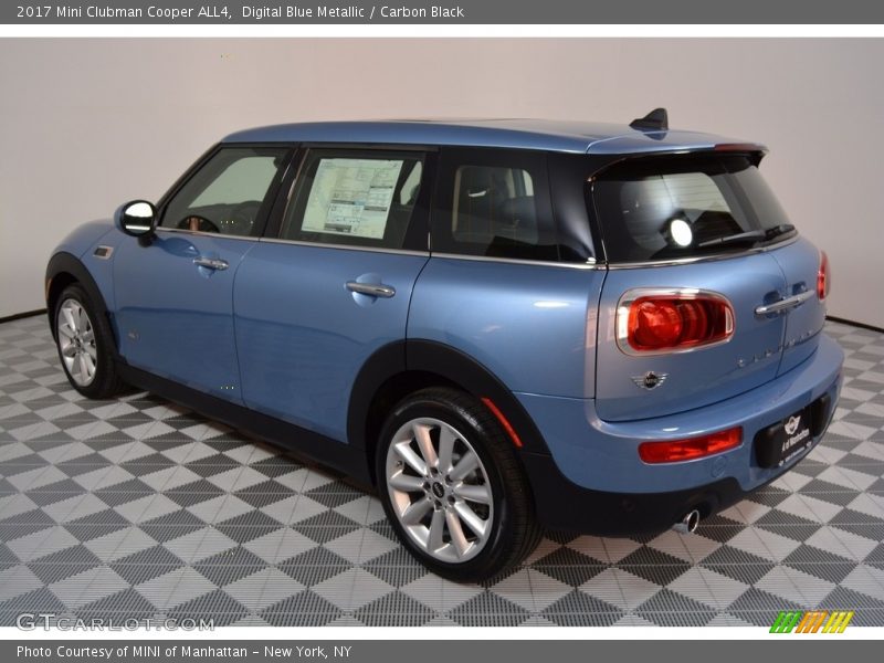 Digital Blue Metallic / Carbon Black 2017 Mini Clubman Cooper ALL4