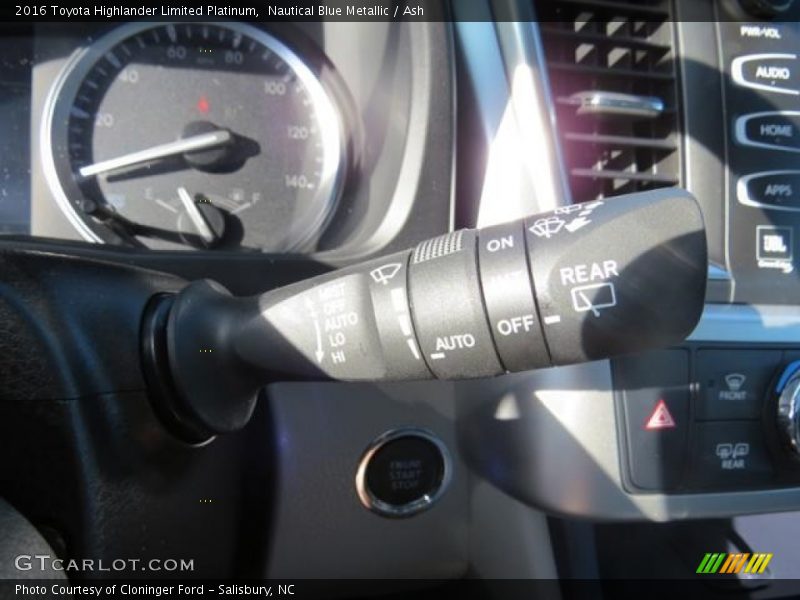 Nautical Blue Metallic / Ash 2016 Toyota Highlander Limited Platinum