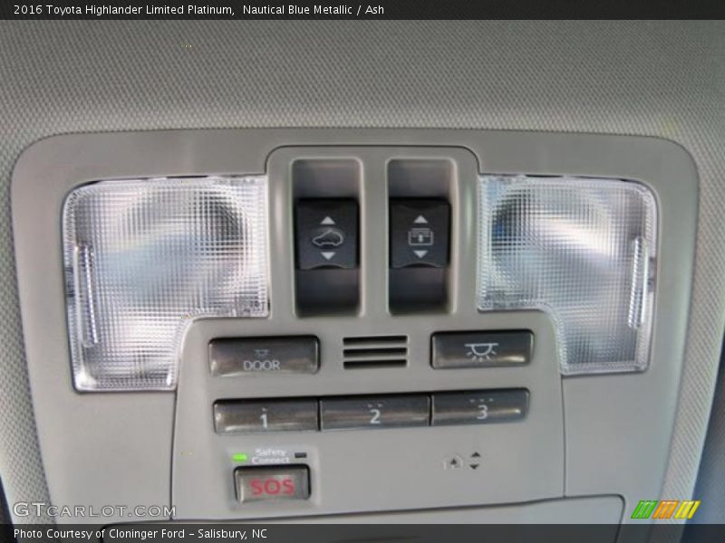 Nautical Blue Metallic / Ash 2016 Toyota Highlander Limited Platinum