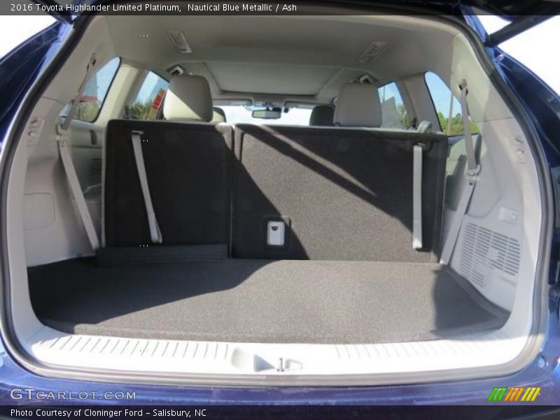 Nautical Blue Metallic / Ash 2016 Toyota Highlander Limited Platinum