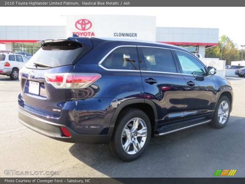 Nautical Blue Metallic / Ash 2016 Toyota Highlander Limited Platinum