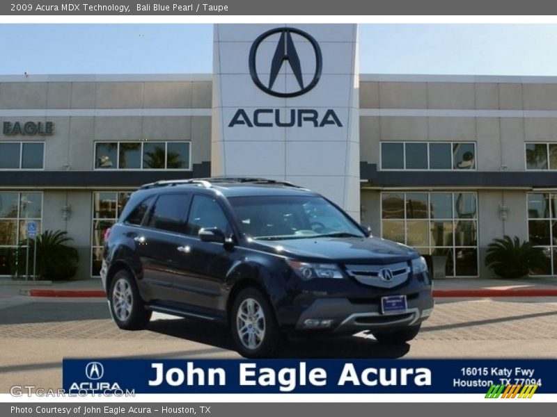 Bali Blue Pearl / Taupe 2009 Acura MDX Technology
