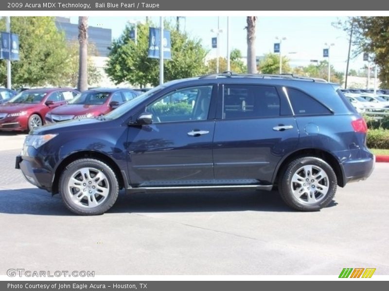 Bali Blue Pearl / Taupe 2009 Acura MDX Technology