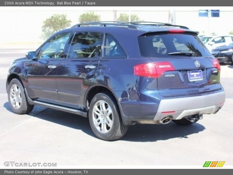 Bali Blue Pearl / Taupe 2009 Acura MDX Technology