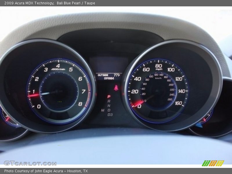 Bali Blue Pearl / Taupe 2009 Acura MDX Technology