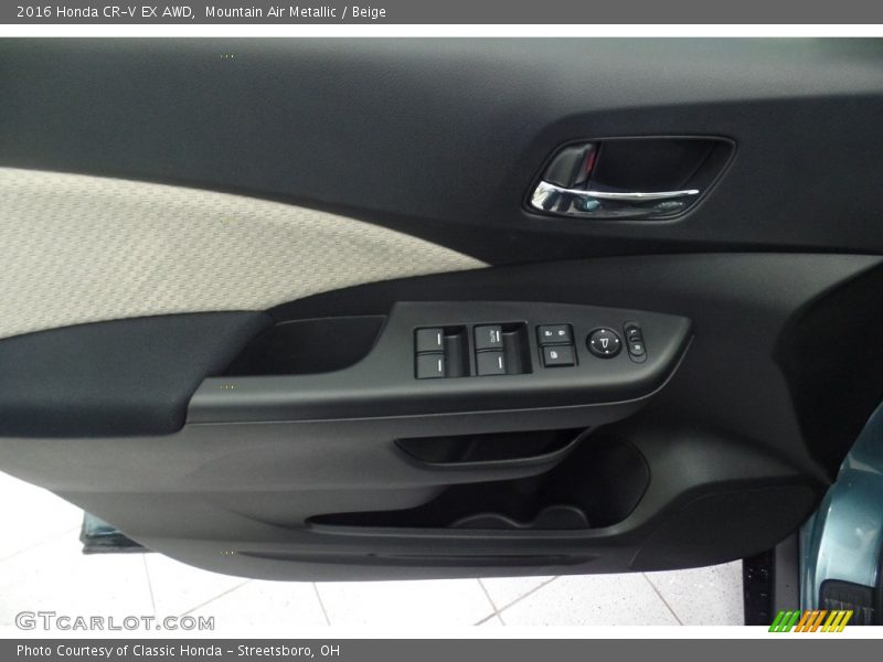 Mountain Air Metallic / Beige 2016 Honda CR-V EX AWD