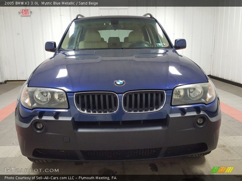 Mystic Blue Metallic / Sand Beige 2005 BMW X3 3.0i
