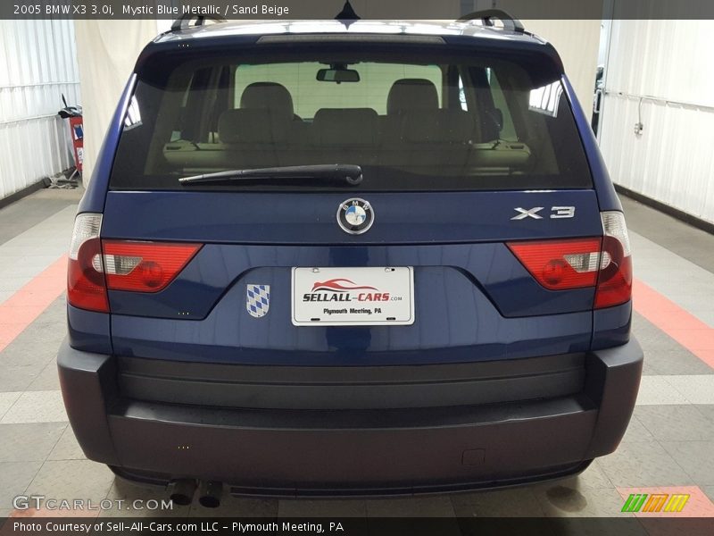 Mystic Blue Metallic / Sand Beige 2005 BMW X3 3.0i