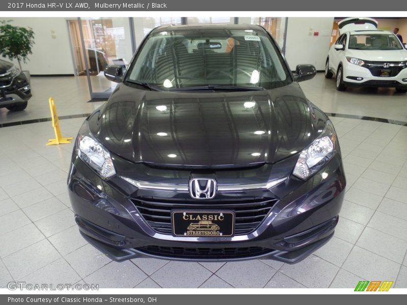 Mulberry Metallic / Black 2017 Honda HR-V LX AWD