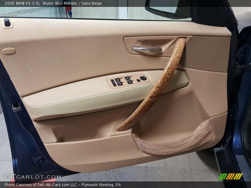 Mystic Blue Metallic / Sand Beige 2005 BMW X3 3.0i