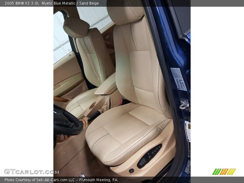 Mystic Blue Metallic / Sand Beige 2005 BMW X3 3.0i