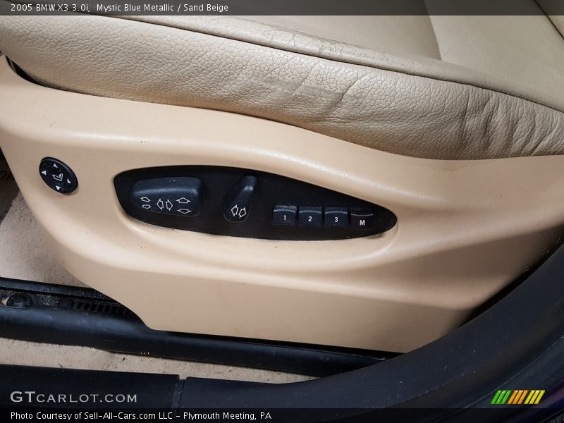 Mystic Blue Metallic / Sand Beige 2005 BMW X3 3.0i