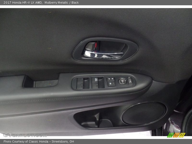 Mulberry Metallic / Black 2017 Honda HR-V LX AWD