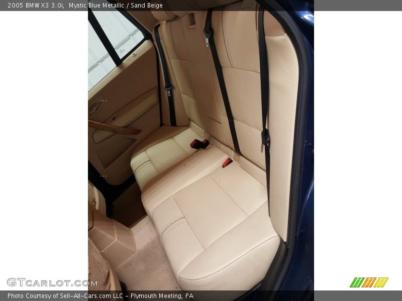 Mystic Blue Metallic / Sand Beige 2005 BMW X3 3.0i
