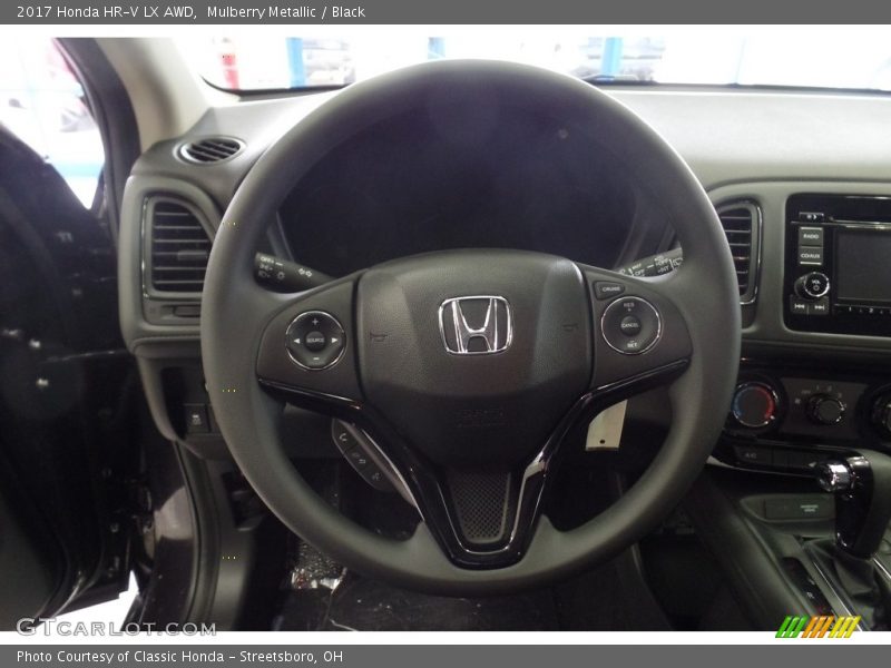 Mulberry Metallic / Black 2017 Honda HR-V LX AWD