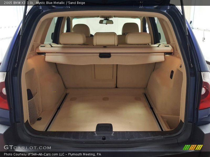 Mystic Blue Metallic / Sand Beige 2005 BMW X3 3.0i