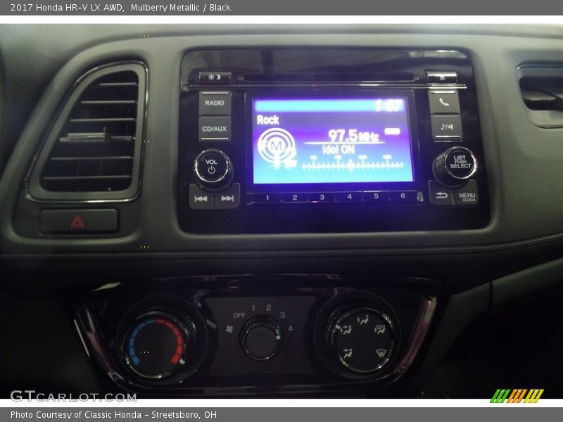 Mulberry Metallic / Black 2017 Honda HR-V LX AWD