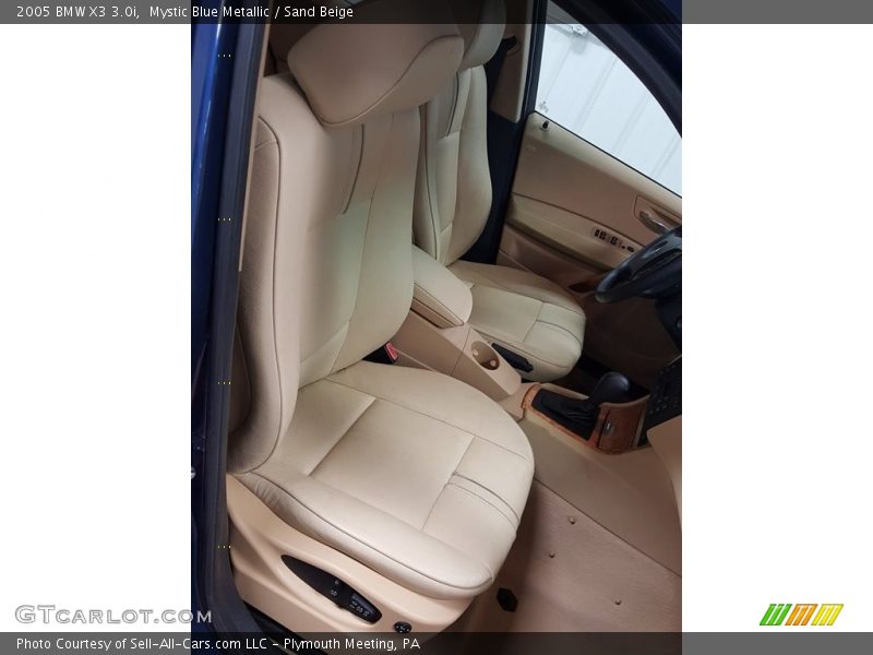 Mystic Blue Metallic / Sand Beige 2005 BMW X3 3.0i