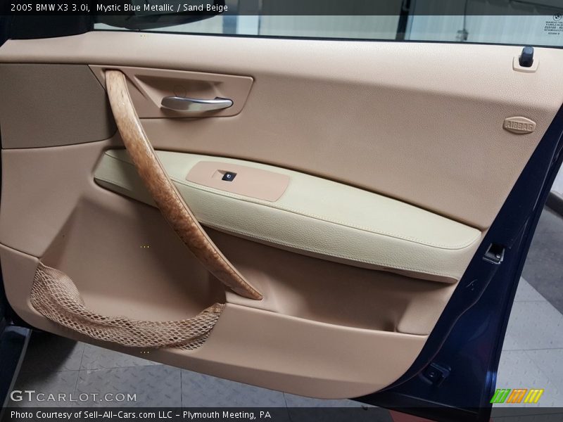 Mystic Blue Metallic / Sand Beige 2005 BMW X3 3.0i