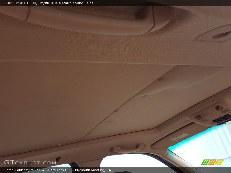 Mystic Blue Metallic / Sand Beige 2005 BMW X3 3.0i