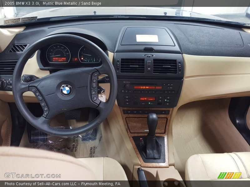 Mystic Blue Metallic / Sand Beige 2005 BMW X3 3.0i