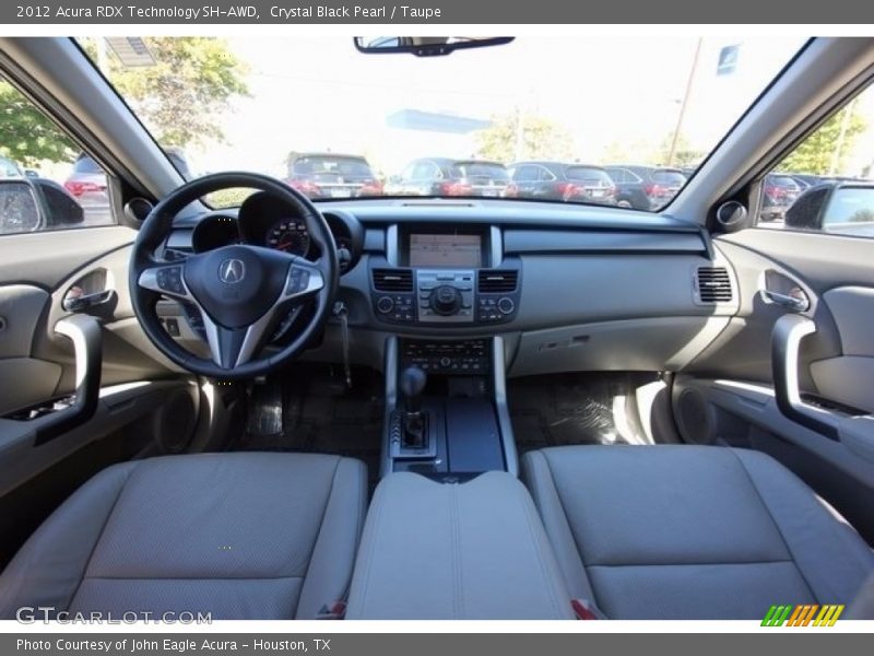 Crystal Black Pearl / Taupe 2012 Acura RDX Technology SH-AWD