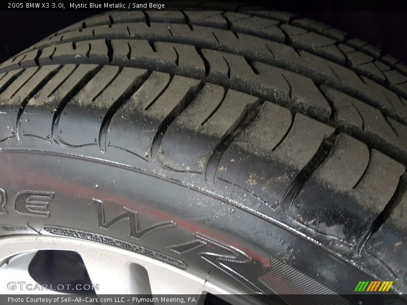 Mystic Blue Metallic / Sand Beige 2005 BMW X3 3.0i