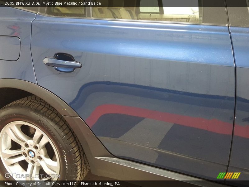 Mystic Blue Metallic / Sand Beige 2005 BMW X3 3.0i