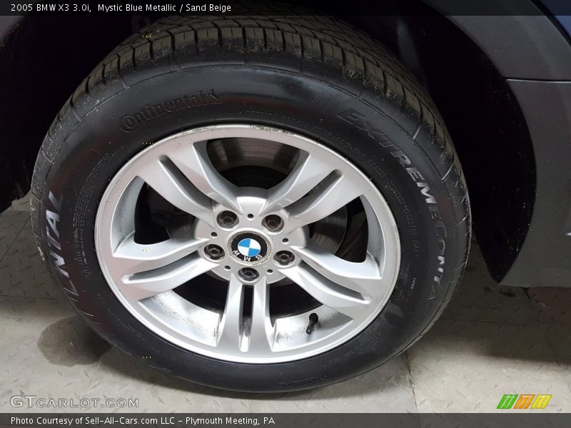 Mystic Blue Metallic / Sand Beige 2005 BMW X3 3.0i
