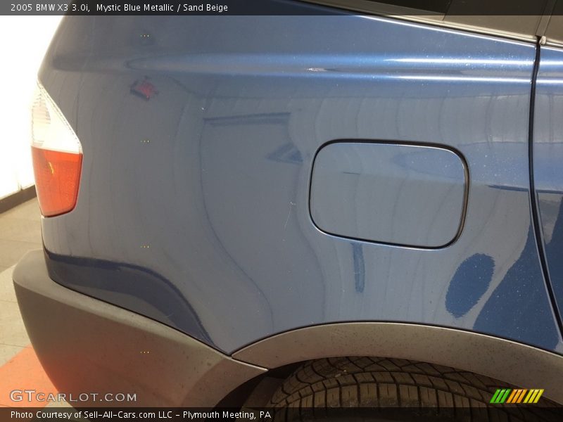 Mystic Blue Metallic / Sand Beige 2005 BMW X3 3.0i