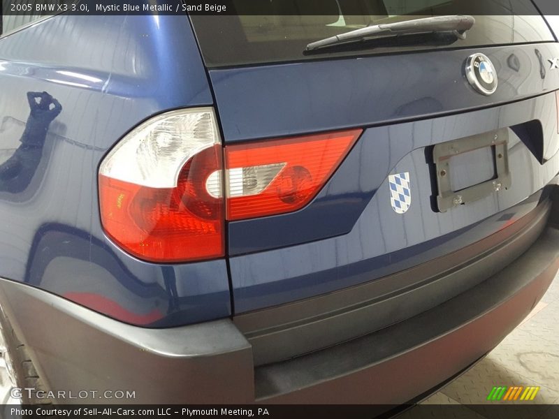 Mystic Blue Metallic / Sand Beige 2005 BMW X3 3.0i