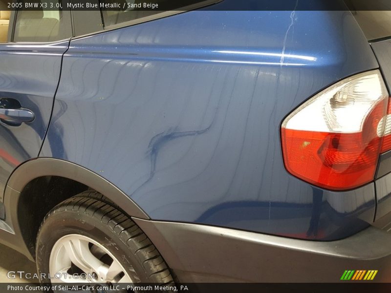 Mystic Blue Metallic / Sand Beige 2005 BMW X3 3.0i