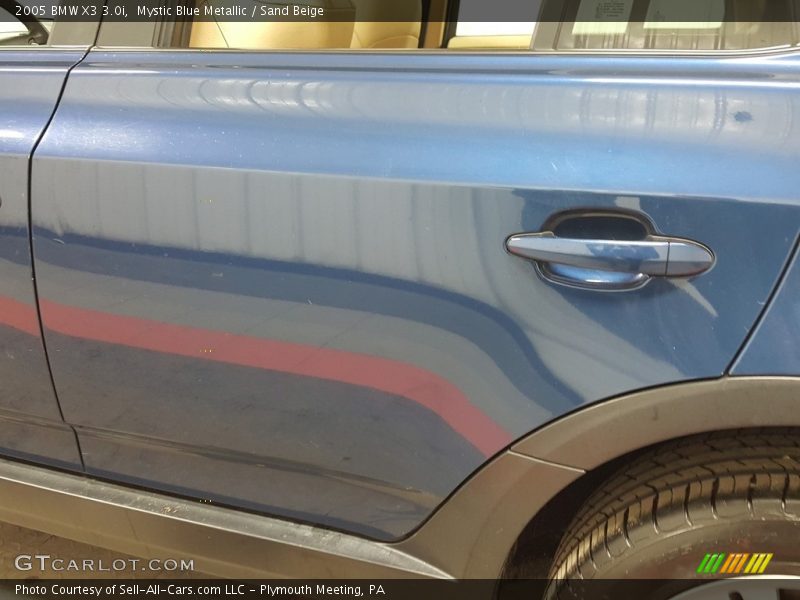 Mystic Blue Metallic / Sand Beige 2005 BMW X3 3.0i
