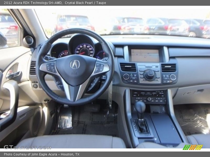 Crystal Black Pearl / Taupe 2012 Acura RDX Technology SH-AWD