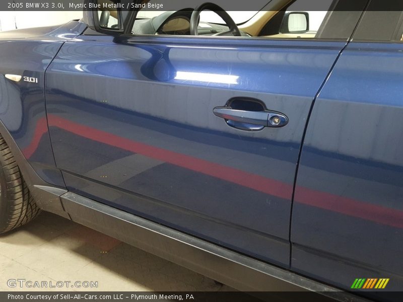 Mystic Blue Metallic / Sand Beige 2005 BMW X3 3.0i