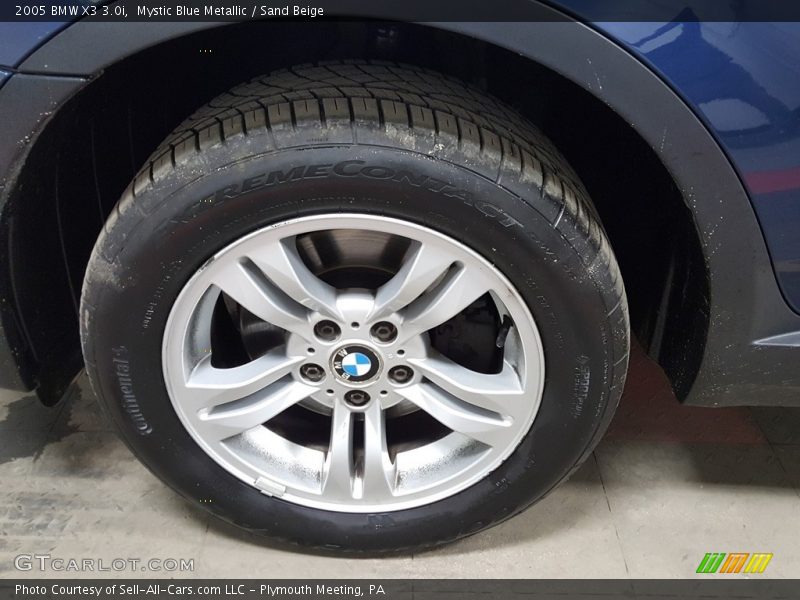 Mystic Blue Metallic / Sand Beige 2005 BMW X3 3.0i