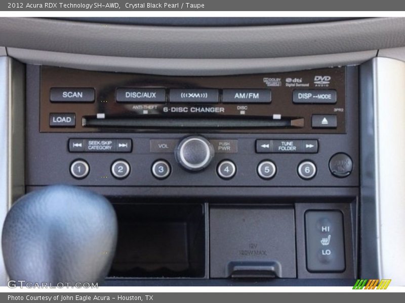 Crystal Black Pearl / Taupe 2012 Acura RDX Technology SH-AWD