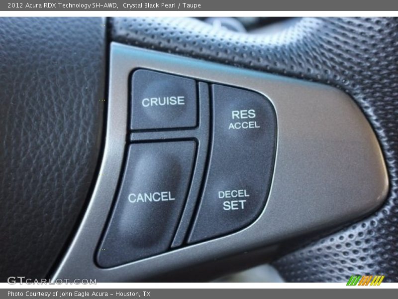 Crystal Black Pearl / Taupe 2012 Acura RDX Technology SH-AWD
