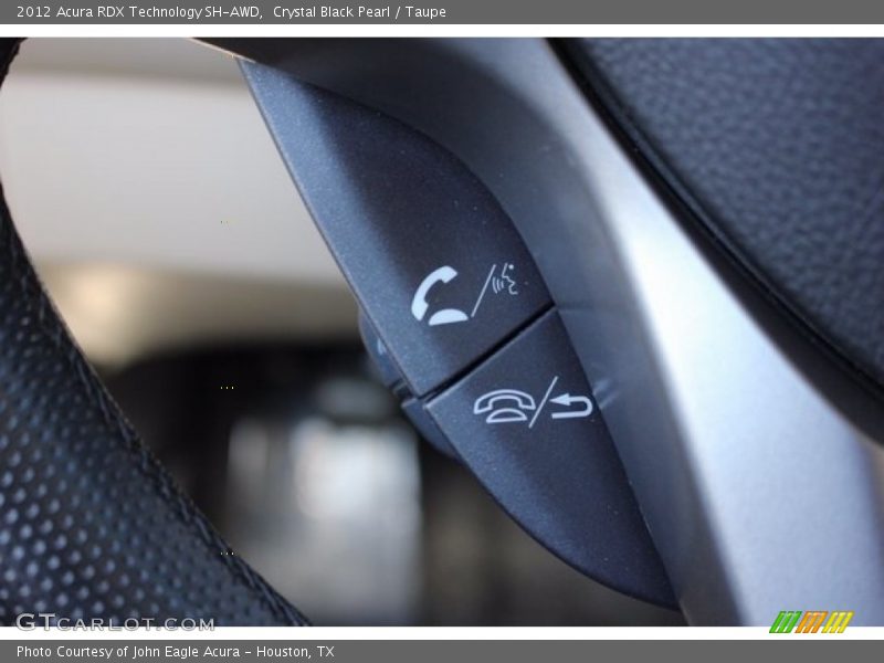 Crystal Black Pearl / Taupe 2012 Acura RDX Technology SH-AWD