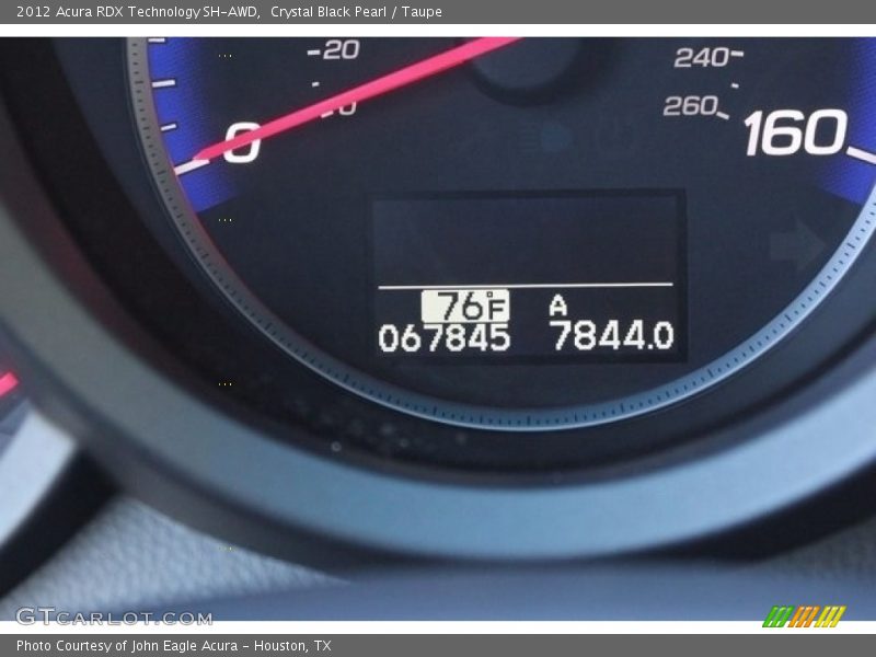 Crystal Black Pearl / Taupe 2012 Acura RDX Technology SH-AWD